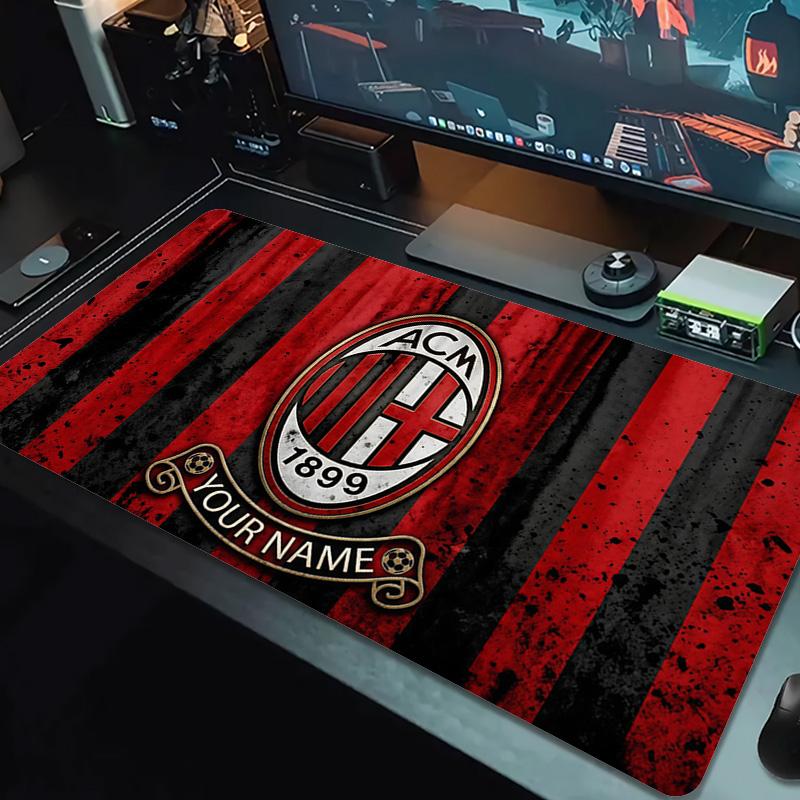 AC Milan Print Cushion Non-slip Laptop Tablet Big Mousepad XXL Mat Mini PC Playmat With Lock edge