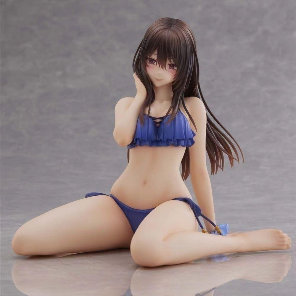 12cm Shy Girls in Love Kasane Minazumi Sexy Anime Hanikami Kanojo Wa Koi Wo Suru Action Figure Adult Model Doll Toy