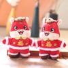 Year Of The Horse Mascot Keychain Delicate Cute Cartoon Tang Suit Mini Zodiac Horse Plush Doll Pendant Bag Decoration Gift