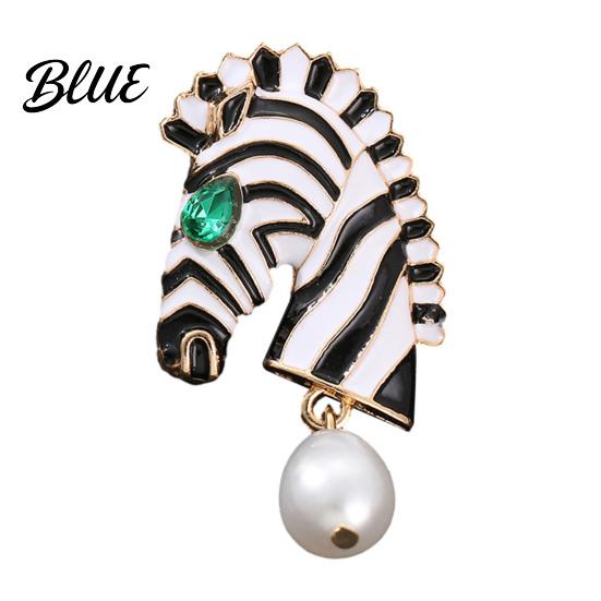 Rainbow Unicorn Pin Brooch Horse Design Enamel with Imitation Crystals