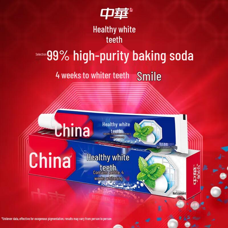 Zhonghua Healthy White Toothpaste with Baking Soda & Mint