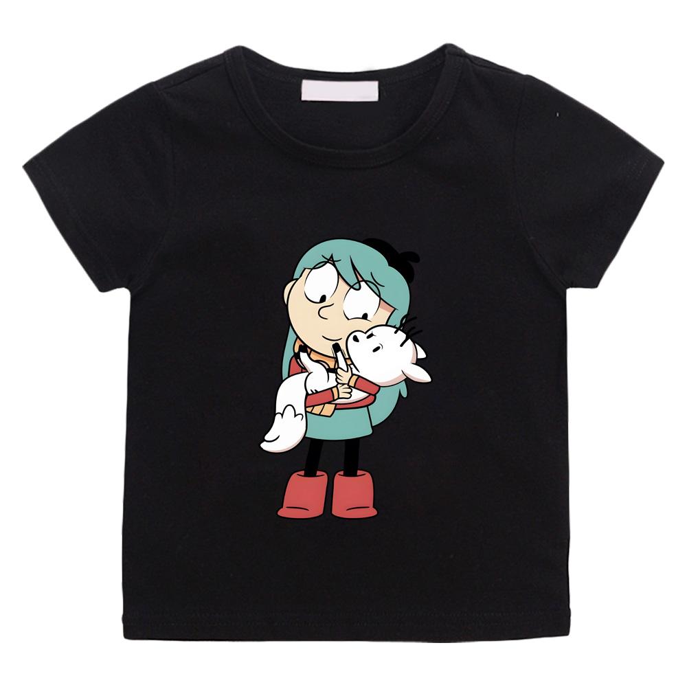 Hilda and Her Pet Zhizhi T-shirts Cotton Short Sleeve Boys Girls Children T Shirt Graphic Printing Tee