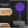 2 In 1 3500V Electric Insect Racket Swatter Zapper USB Rechargeable Summer Mosquito Swatter Kill Fly Bug Zapper Killer Trap