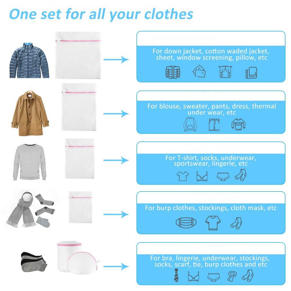 Premium Zipper Mesh Laundry Bag for Shirts, Bras, Socks, and Stockings