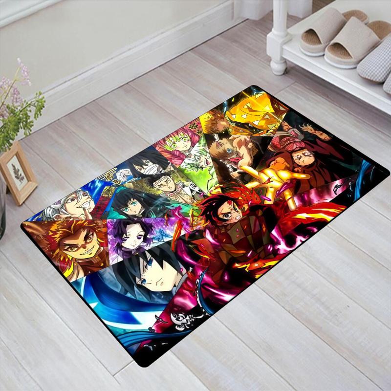 Demon Slayer Carpet Rug for Living Room Bedroom Home Sofa Decoration,Kids play Non-slip Floor Mat