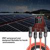 12 AWG-4mm2 Solar Panel Extension Cable Copper Wire Black and Red with solar Connector Solar PV Cable