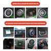 Metal 3D Steering Wheel Pattern Push Start Button Cover For Cars With 3 Color Option Universal Fit Easy Installation