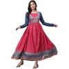 Aurelia Pink Ethnic Motif Cotton Anarkali Kurta with Lace