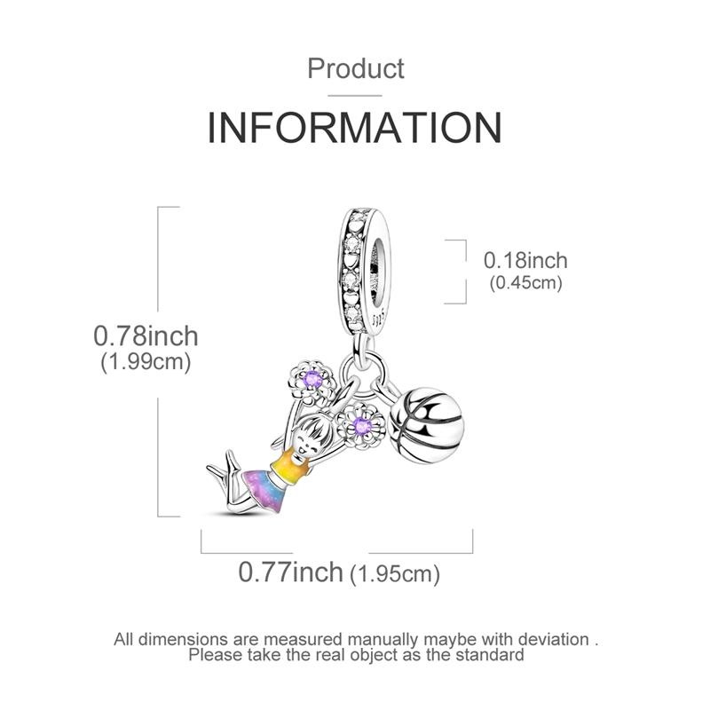 925 Sterling Silver Sports Series Pendants Golf Boxing Baseball Table Tennis Charms Beads Fit Bracelet DIY Jewelry Marking Gift