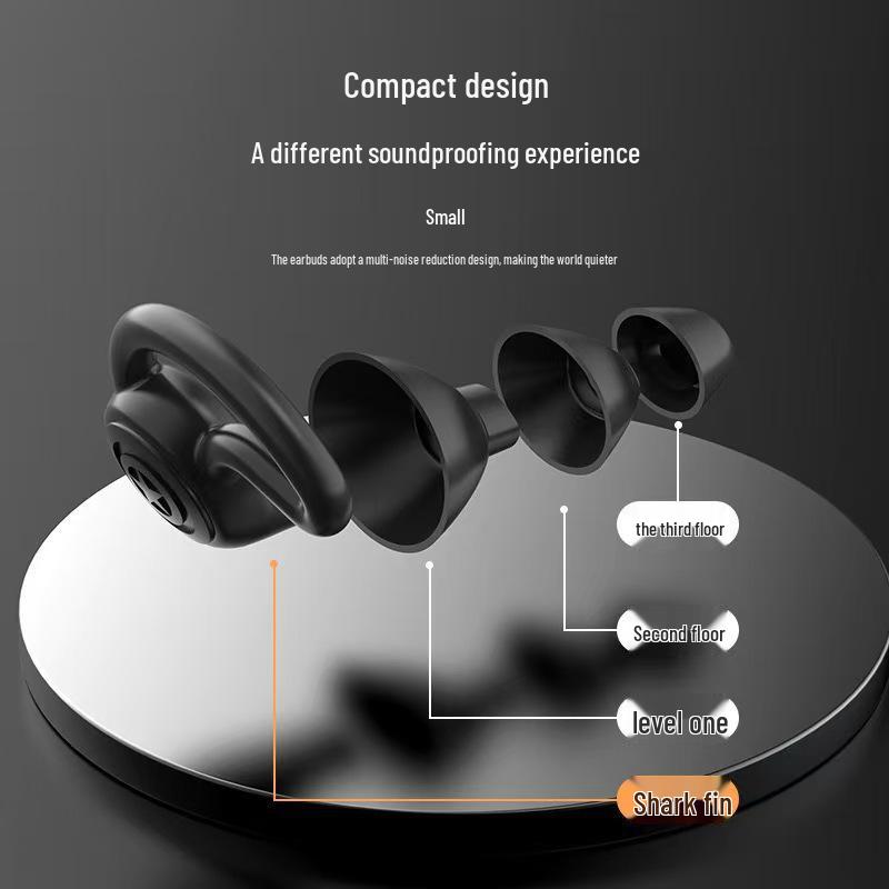 SilentShield Silicone Earplugs: Waterproof, Anti-Noise Snoring Solution for Swimming and Napping. Portable Shark Fin Design.