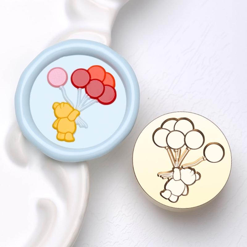 Vintage Seal Stamp Head Small Bear Animal Seal Stamp for Seal Envelope Card Party Invitation Packaging Christmas Wedding