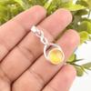 Yellow Cat's Eye 925 Sterling Silver Pendant, Handmade Gorgeous Silver Jewelry, Beautiful Cat's Eye Gemstone Jewelry For Gift