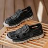 Men's Large Size Closed-Toe Summer Sandals: Outdoor, Water-Crossing, Beach, Driving, Dual-Use Sports, Hollow Design