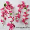 Guirlande de fleurs de cerisier artificielles de 186 cm, guirlande suspendue en soie Sakura pour mariage, jardin, arche, mur, décoration de fête à domicile