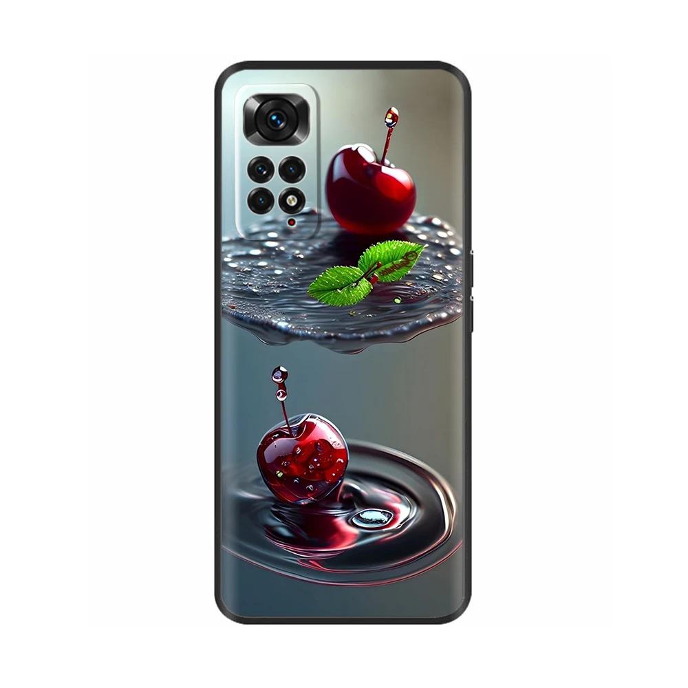 Hülle Für Xiaomi Redmi Note 11 11S Weiches Flüssigsilikon Cartoon Hülle Für Redmi Note11 Pro Plus Fundas Gemustert Vollschutz