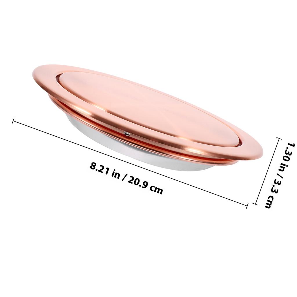 Verzonken RVS Afvalbakdeksel Schwing Open Aanrecht Afvaldeksel voor Keuken Badkamer Hotel Ziekenhuis Gebruik