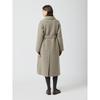 Cc Collect Herringbone Belted High Neck Long Coat C254msg534