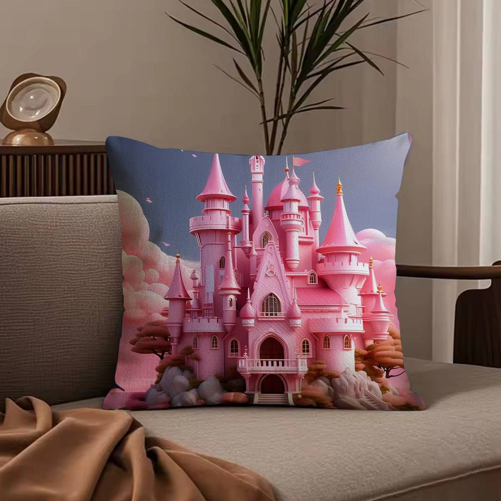 Anime Dreamy Castle Pillow Case null