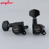 1 Set GUYKER Schwarze Locking-Gitarrenmechaniken Stimmmechaniken Übersetzungsverhältnis 1:18