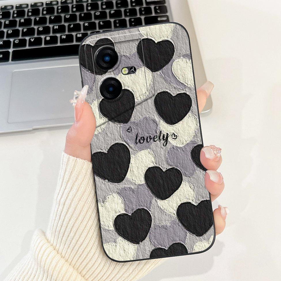 For Tecno Pova Neo 3 Case Silicone Cute Cat Fashion Butterfly Flowers Love Painted Cover For Techno Pova Neo 3 Phone Case LH6n