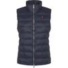 Polo Stand Collar Logo Zip Sleeveless Vest Men Vest Navy-Blue 211940998-001