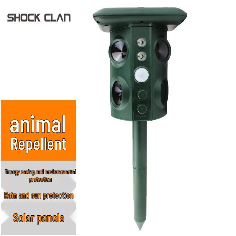 Shock Clan Solar Outdoor Animal and Pest Repeller