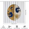 Zodiac Shower Curtain Aries Sign Bathroom Decor Space Galaxy Constellation Shower Liner Waterproof Home Decor Artistic Wall Hang