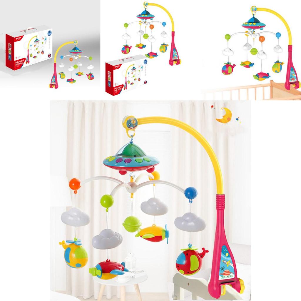 Interactive Baby Crib Mobile Hanging Toy Rotating Soothing And Developmental