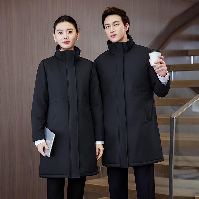 Trolman Unisex Windproof Waterproof Mid-length Warm Professional Cotton Coat