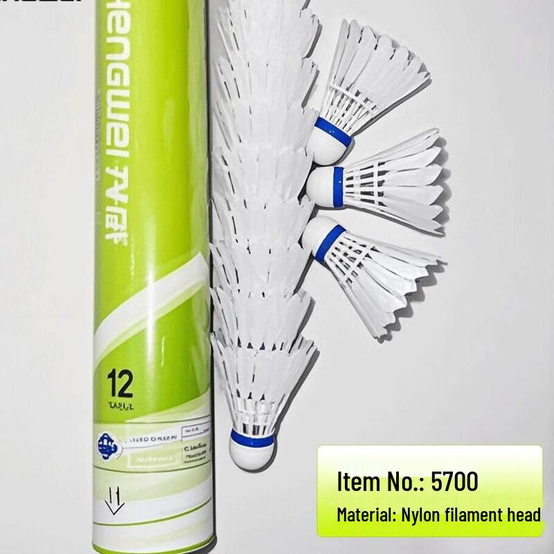 Longchan 5700 Series Training Badminton Shuttlecocks (12-Pack)