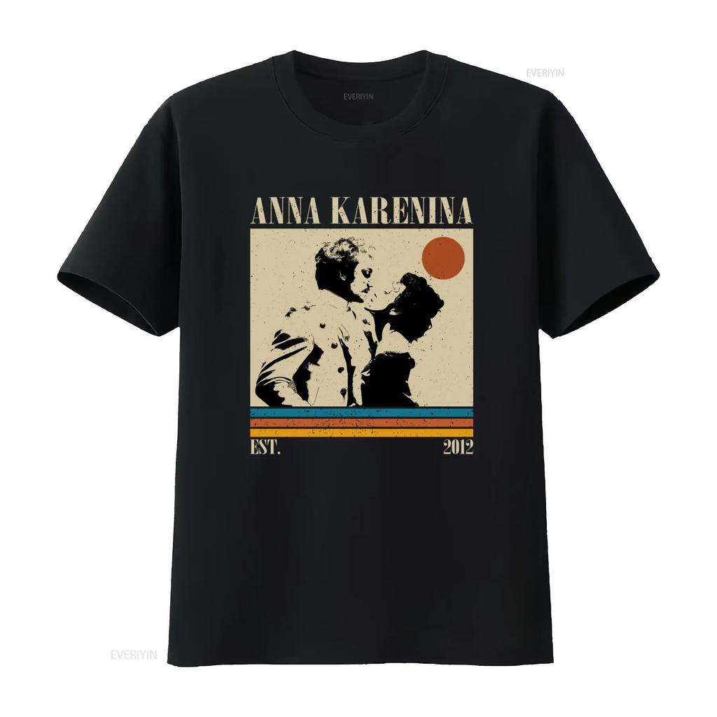 Anna Karenina Movie Vintage Midcentury Retro Minimalist T Shirt Unique Art Print for Film Lovers Vintage Washed Breathable