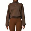 Women's Warm Fashion Casual Long Sleeve Round Neck Pocket Sweatshirt Top