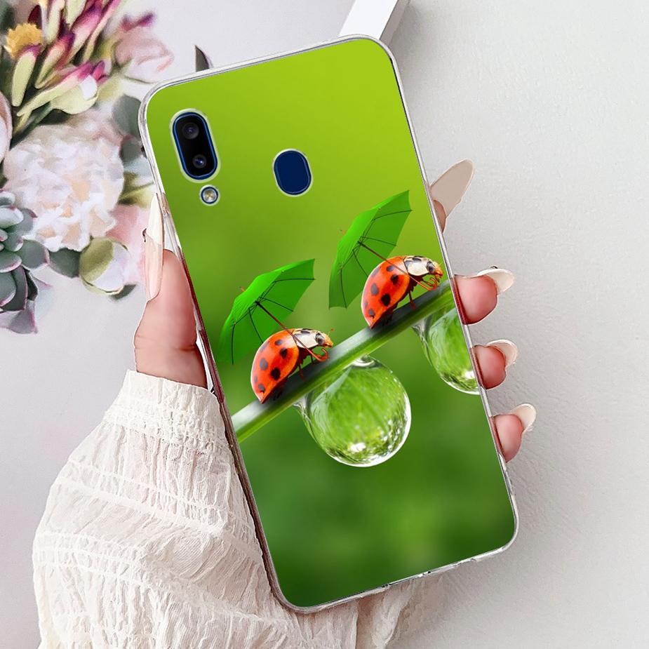 For Samsung Galaxy A10 A20 A30 Case A105F A205F A305F Cute Fashion Painted Cover Soft Silicone Case For Samsung A20 A 10 30 Bags