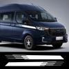 2PCS Car Body Door Side Stripes Stickers Self-adhesive Auto Body Styling Decoration Sticker Accessories For Ford Transit Tourneo