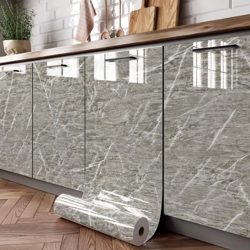 Waterproof and stain resistant wallpaper marble color 0.55mPVC living room kitchen sticker