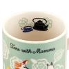 MOOMIN Large 8x9cm With Made In Day Gift for Birthday Tableware (Moomin) Mug, 320ml, Approx. Diameter, "Time Mamma," Green, Japan, MM9502-11, Mother's