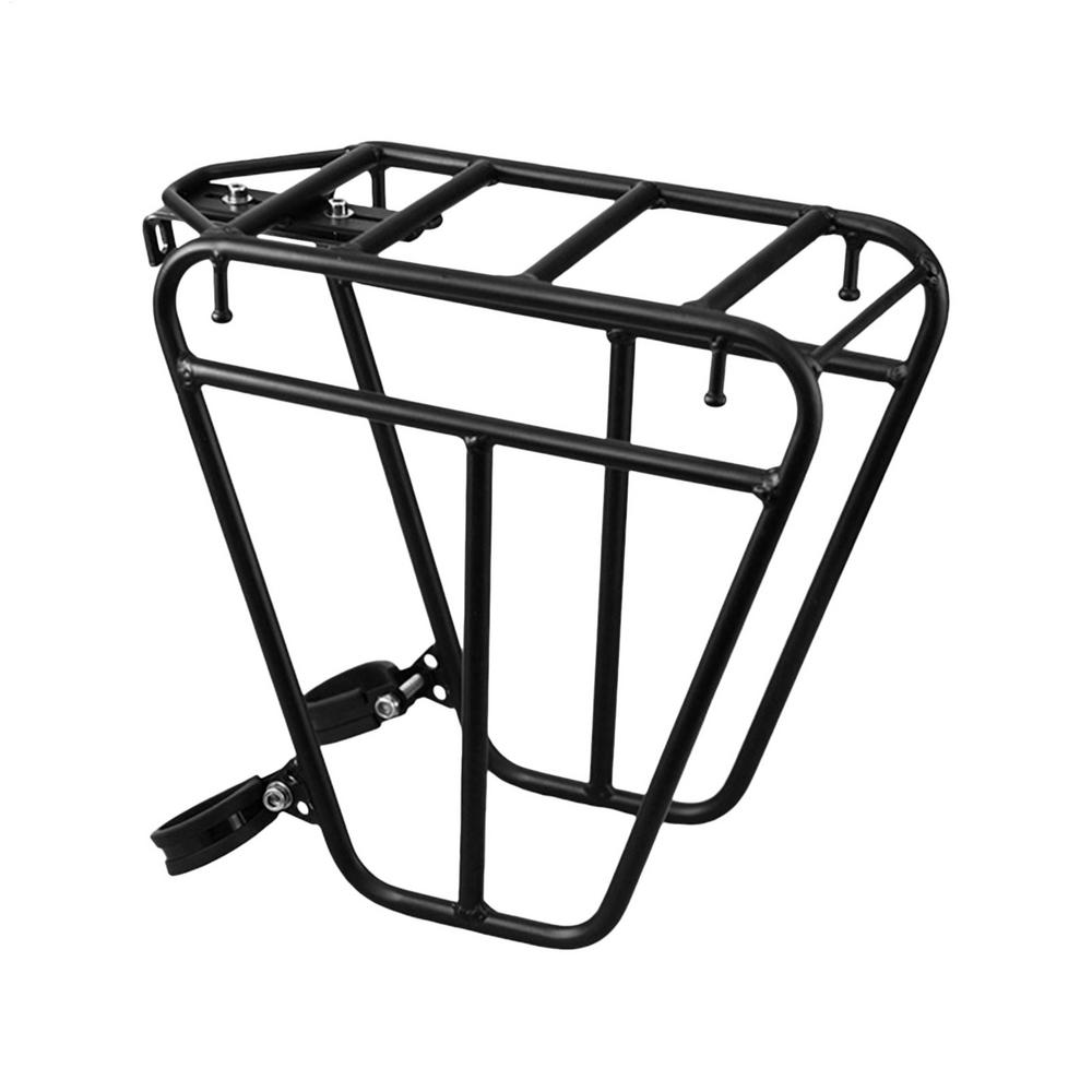 Cycling Cargo Rack Luggage Touring Carrier Racks Picnic Carrier Front Rack Heavy Duty Steel Cycling Front Pannier Rack
