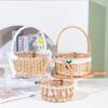 Tassel Princess Flower Basket: Woven Gift Basket for Wedding & Special Occasion Arrangements