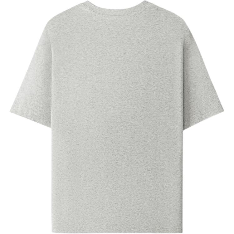 Skechers Sports Lifestyle Series Round Neck Comfortable Short Sleeve T-Shirt Unisex Tops Light-White Gray L225U130-0248