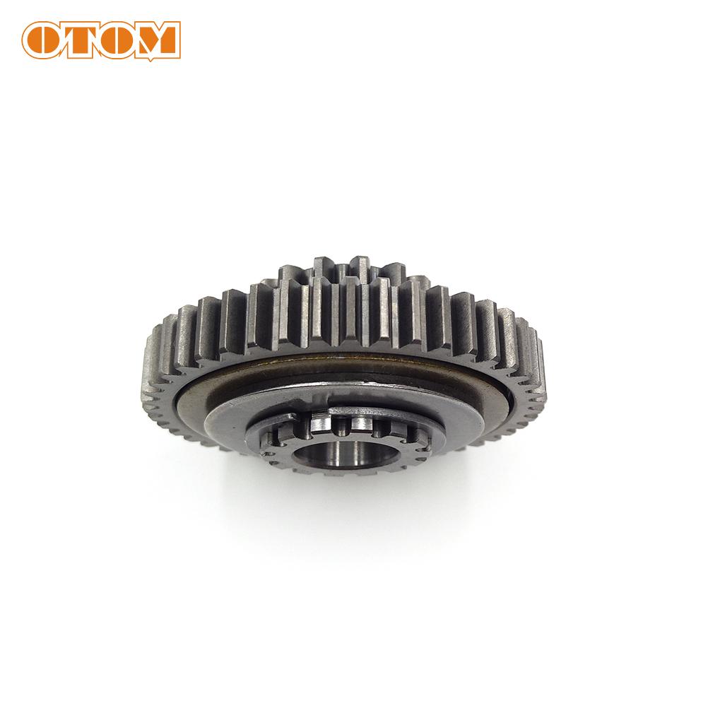 For NC250 Engine Motorcycle 45T Start Double Gear Big Friction ZONGSHEN ZS177MM HJ250H KEWS Motocross Starter Reduction Gear