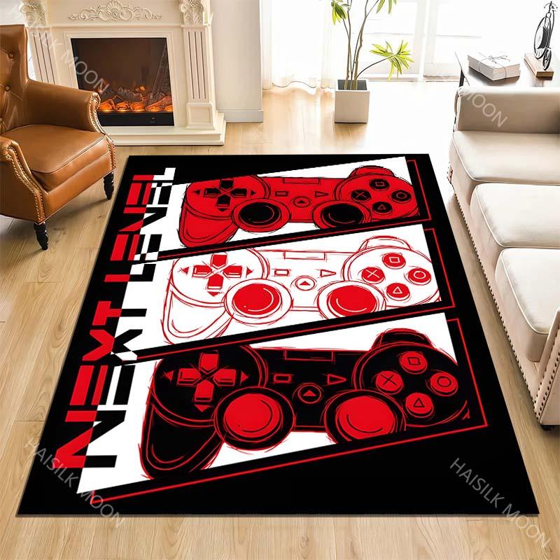 1PC Controller Gaming Theme Carpet for Living Room Bedroom Sofa Home Decor Rus Non-slip Floor Mat Luxury Gift Multiple Sizes