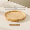 Japansk Stil Bamboo Träbricka: Rektangulär & Rund Middags- och Snackstallrik för Te, Frukt, Nordisk Display