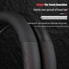 Universal Nappa Leather Steering Wheel Cover - Ultra-Thin, Anti-Slip, Breathable, Sweat-Absorbent for All Seasons
