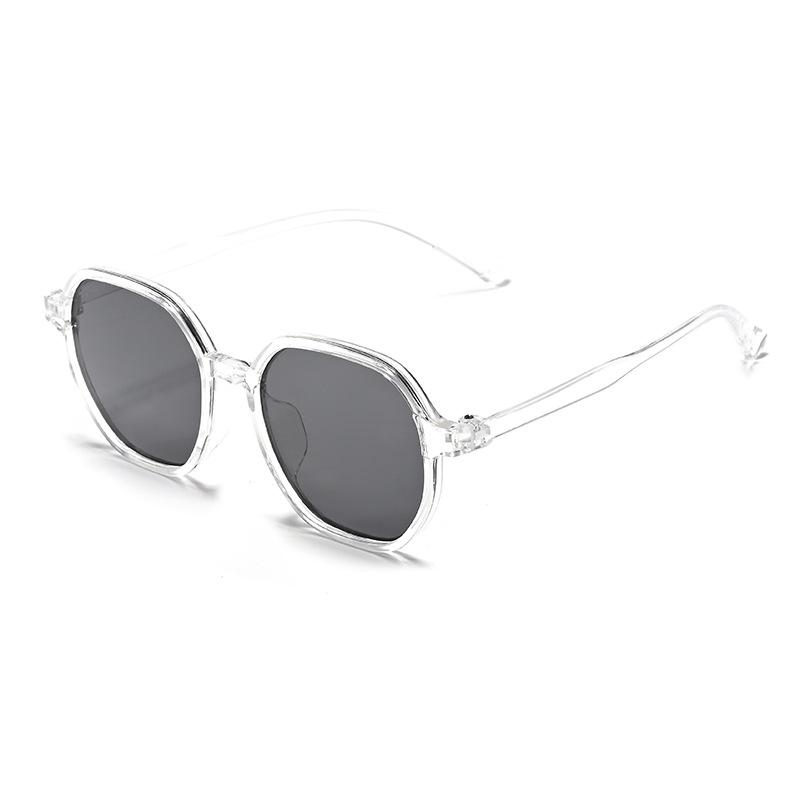 New large-frame polygonal sunglasses women's high-end versatile sunglasses fashion trend sunscreen glasses