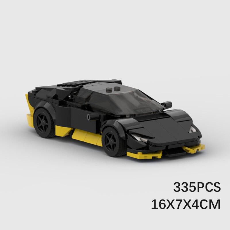 Brick Lambo Poison V2 Gallardo Hurricane Aventador SVJ Countach Sian Miura Racing Sports Car Champion Blocks Retro Cars Toys MOC