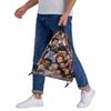 Liam Payne Photo Collage Backpacks Casual Drawstring Bags Sports Bag Book Bags for Travel School