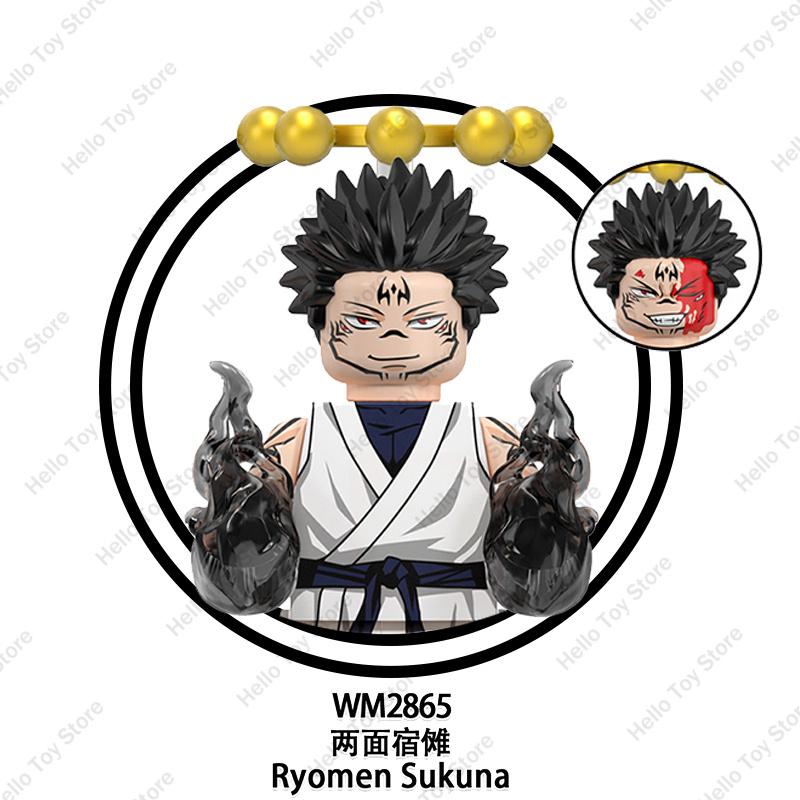 Jujutsu Kaisen Hot Anime Mini Acion Figures Satoru Gojo Model Classic Cartoon Building Blocks Itadori Yuji Dolls Bricks Toy Gift