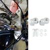 Chrome 1" Handlebar Risers Pullback Spacers Clamps Extension Kit for Honda VTX1300C 2004-2009 Motorcycle Cruiser Comfort Riding Relieve Fatigue
