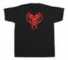 Red Tattoo Dragon Scary Monster Funny Cartoon Sketch T Shirt Gift Tee