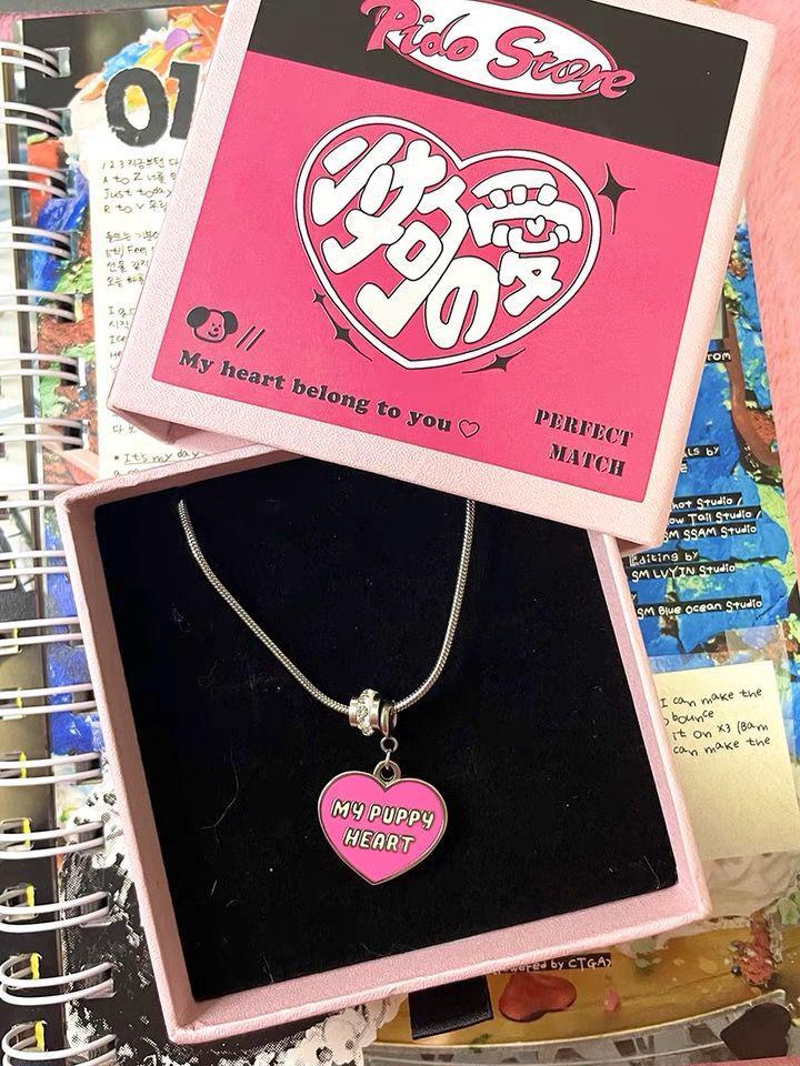 

Мультяшная пара, ожерелье с щенками - Милый подарок из нержавеющей стали